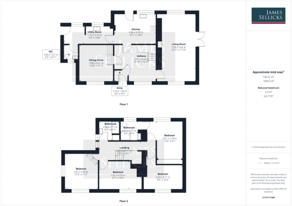 Floor Plan Image for 4 Bedroom Detached House for Sale in Cottage Lane, Desford, Leicestershire