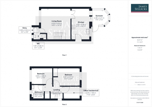 Floor Plan Image for 3 Bedroom End of Terrace House for Sale in Shirreffs Close, Barrow Upon Soar, Leicestershire