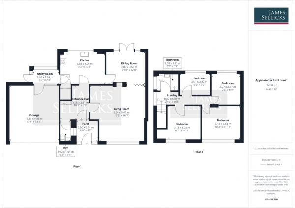 Floor Plan Image for 4 Bedroom Detached House for Sale in Lindrick Drive, Evington, Leicester