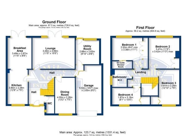 Floor Plan Image for 4 Bedroom Detached House for Sale in South Park, Rushden, NN10 9LY