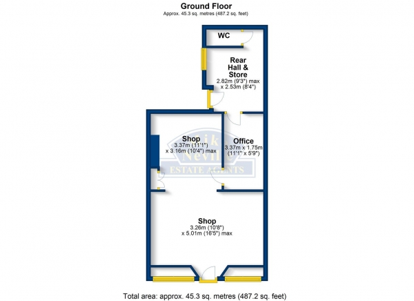 Floor Plan Image for 2 Bedroom Mixed Use for Sale in High Street, Rushden, NN10 0NZ