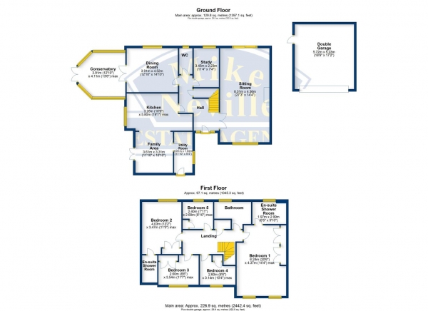 Floor Plan Image for 5 Bedroom Detached House for Sale in Oakfield, Hayway, Rushden, NN10 6EL