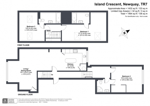 Floor Plan Image for 3 Bedroom Apartment for Sale in 7 Island Crescent, Newquay