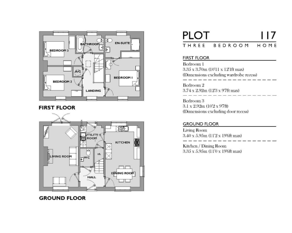 Floor Plan Image for 3 Bedroom Detached House for Sale in Nansledan, Newquay