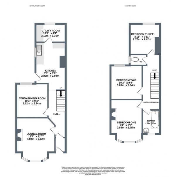 Floor Plan Image for 3 Bedroom Terraced House for Sale in Penhallow Road, Newquay