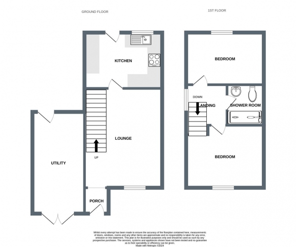 Floor Plan Image for 3 Bedroom Semi-Detached House for Sale in Kingsley Court, Fraddon