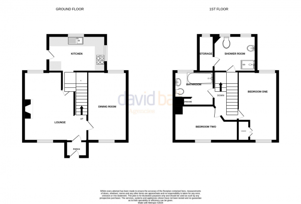 Floor Plan for 3 Bedroom Cottage for Sale in Trevowah Road, Crantock, Newquay, TR8, 5RU - Guide Price &pound395,000