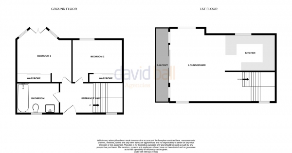 Floor Plan Image for 2 Bedroom Apartment for Sale in Beach Road, Porth, Newquay