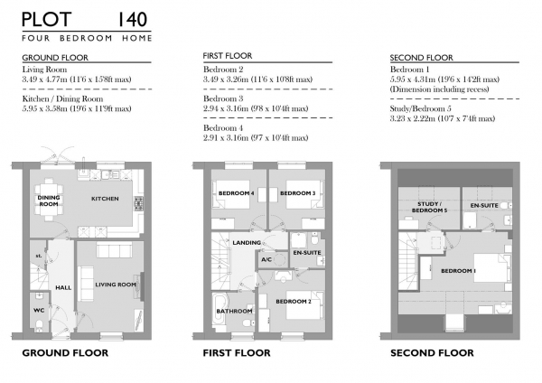 Floor Plan Image for 4 Bedroom Semi-Detached House for Sale in Nansledan, Newquay