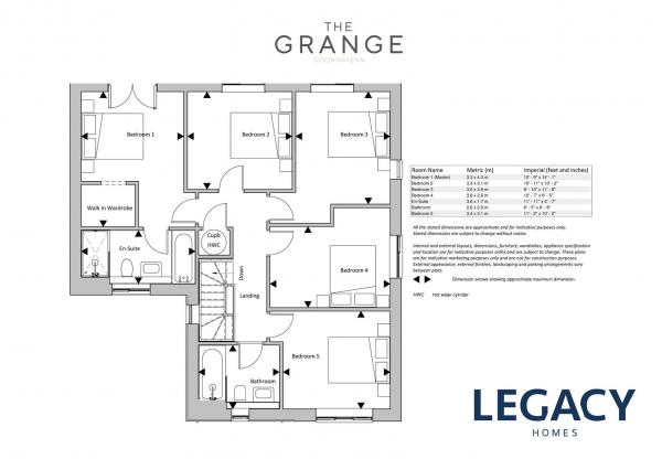 Floor Plan Image for 4 Bedroom Detached House for Sale in The Grange, Goonhavern,