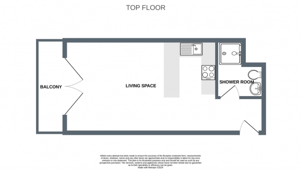 Floor Plan Image for Studio for Sale in Henver Road, Newquay