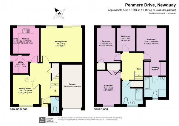 Floor Plan Image for 4 Bedroom Detached House for Sale in Penmere Drive, Newquay