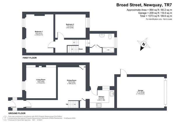 Floor Plan Image for 2 Bedroom Terraced House for Sale in Broad Street, Newquay