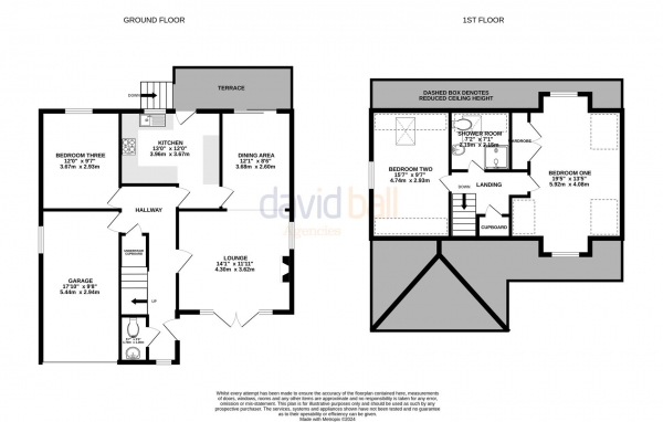 Floor Plan Image for 3 Bedroom Detached Bungalow for Sale in Rawley Lane, Newquay