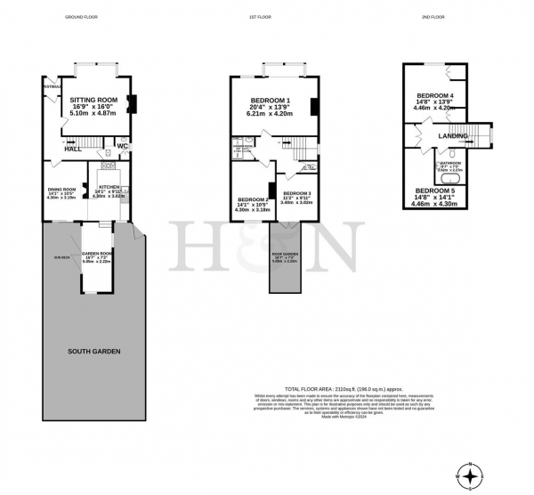Floor Plan Image for 5 Bedroom Property for Sale in Lawrence Road, Hove