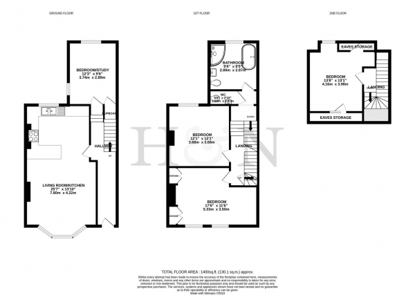 Floor Plan Image for 4 Bedroom Maisonette for Sale in Goldstone Road, Hove