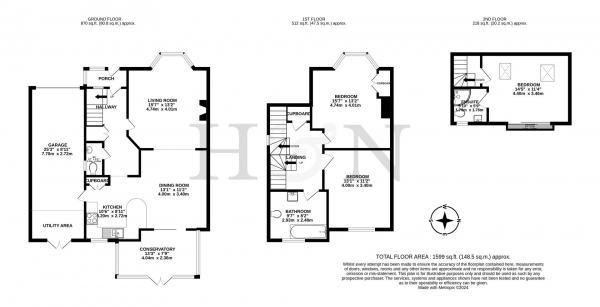 Floor Plan Image for 4 Bedroom Property for Sale in Derek Avenue, Hove