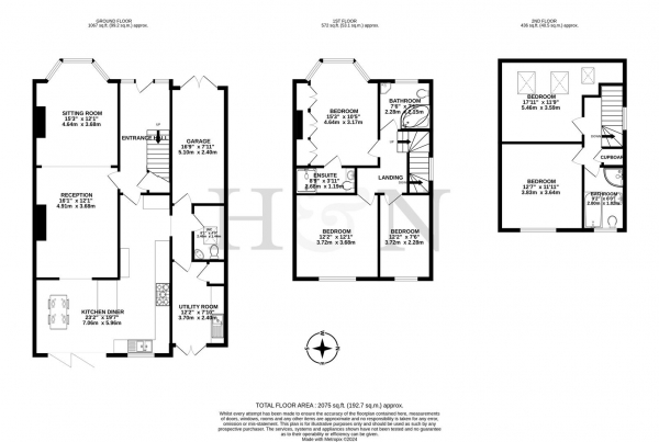 Floor Plan Image for 5 Bedroom Property for Sale in Roman Road, Hove