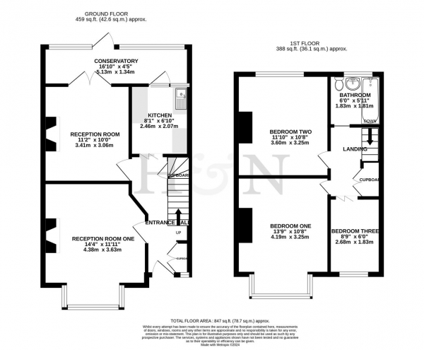 Floor Plan Image for 3 Bedroom Property for Sale in Bolsover Road, Hove