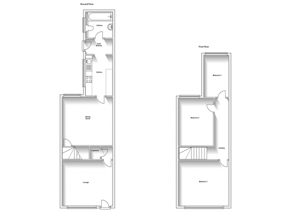 Floor Plan Image for 3 Bedroom Terraced House for Sale in Cross Road, Foleshill Coventry