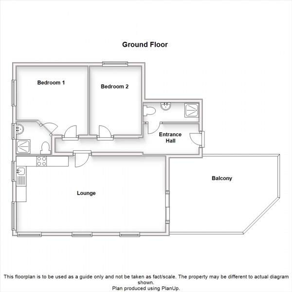 Floor Plan Image for 2 Bedroom Apartment for Sale in Meridian Point, Friars Road, City Centre, Coventry