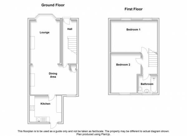 Floor Plan Image for 2 Bedroom Terraced House for Sale in Middlemarch Road, Radford ,Coventry