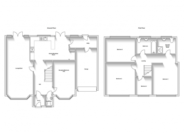 Floor Plan Image for 4 Bedroom Semi-Detached House for Sale in Sutherland Avenue, Mount Nod, Coventry