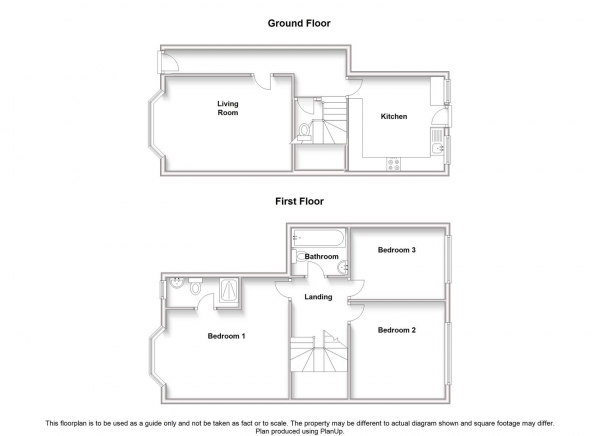 Floor Plan for 3 Bedroom Mews for Sale in Spencer Mews, Spencer Avenue, Earlsdon, Coventry, CV5, 6NQ -  &pound275,000