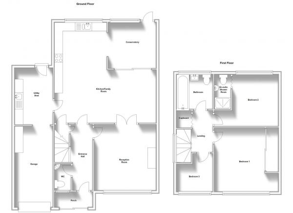 Floor Plan Image for 3 Bedroom Semi-Detached House for Sale in Finham Green Road, Coventry