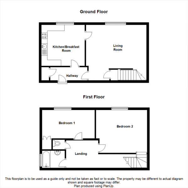 Floor Plan Image for 2 Bedroom Duplex for Sale in Raphael Close, Whoberley, Coventry