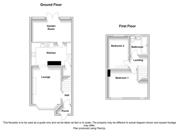 Floor Plan Image for 2 Bedroom Terraced House for Sale in Holly Grove, Tile Hill, Coventry