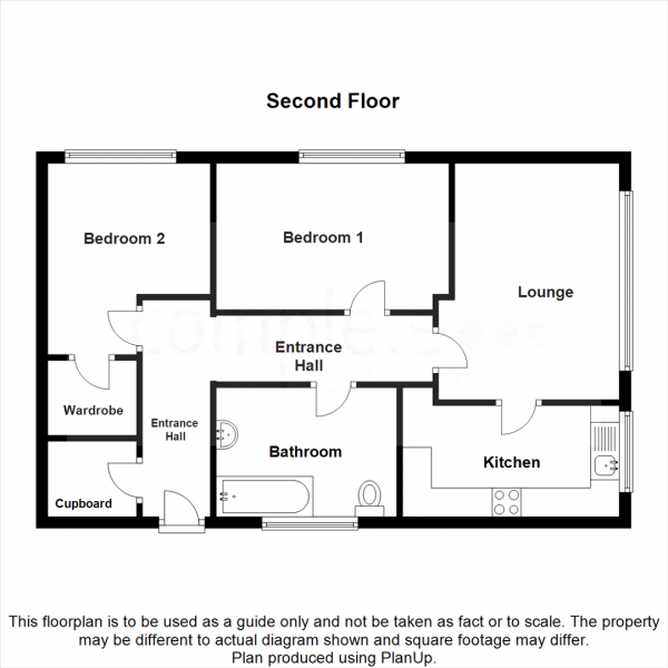 Floor Plan Image for 2 Bedroom Flat for Sale in Windmill Court, Windmill Road, Longford, Coventry