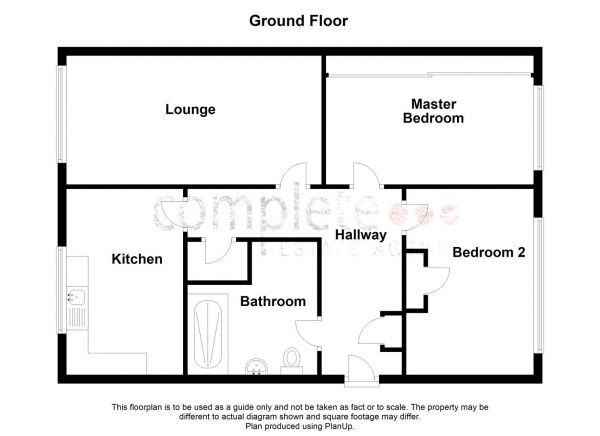 Floor Plan Image for 2 Bedroom Flat for Sale in Bankside Close, Whitley, Coventry