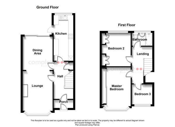 Floor Plan Image for 3 Bedroom Terraced House for Sale in Hockley Lane, Coventry