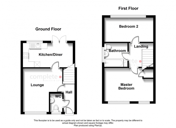 Floor Plan Image for 2 Bedroom Semi-Detached House for Sale in John Brooks Gardens, Holbrooks, Coventry