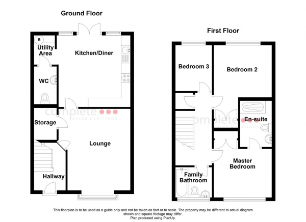 Floor Plan for 3 Bedroom Semi-Detached House for Sale in Tremelay Drive, Mowbray Manor, Tile Hill, Coventry, CV4, 9YA - Guide Price &pound219,950