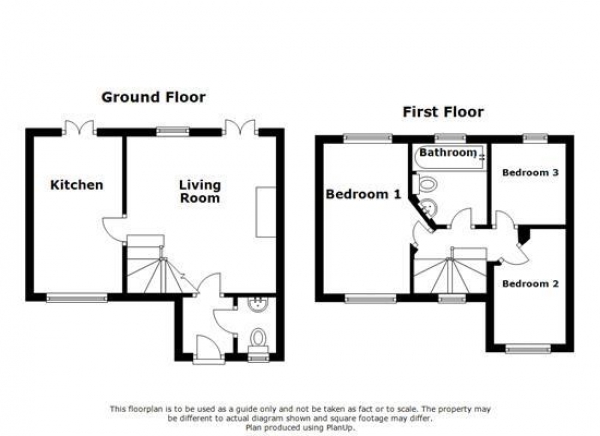 Floor Plan for 3 Bedroom Detached House for Sale in Lime Grove, Tile Hill, Coventry, CV4, 9FB - Offers Over &pound200,000