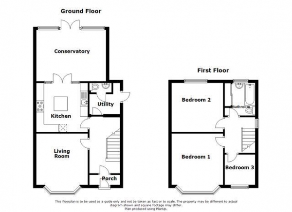 Floor Plan Image for 3 Bedroom Semi-Detached House for Sale in Mancetter Road, Nuneaton