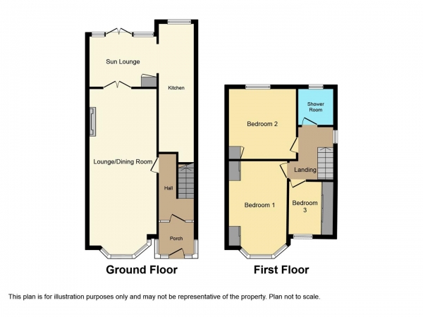 Floor Plan Image for 3 Bedroom Semi-Detached House for Sale in Belgrave Road, Wyken, Coventry