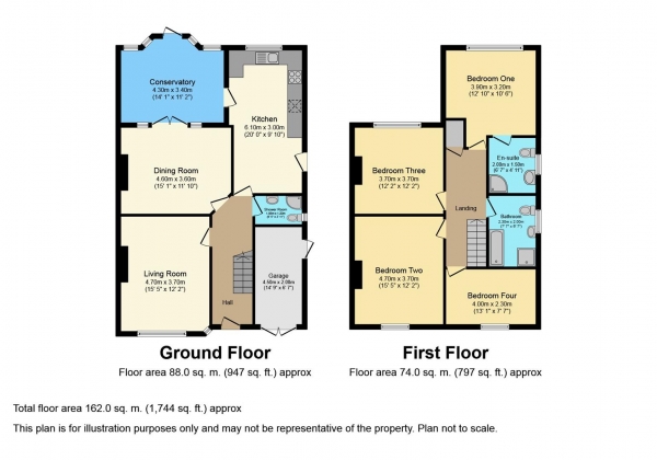 Floor Plan Image for 4 Bedroom Semi-Detached House for Sale in Baginton Road, Stivichall, Coventry