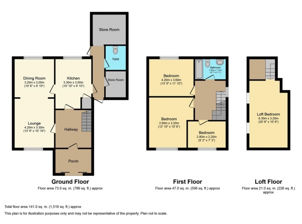 Floor Plan Image for 3 Bedroom Semi-Detached House for Sale in Hipswell Highway, Wyken, Coventry