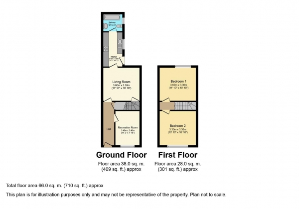 Floor Plan Image for 2 Bedroom Terraced House for Sale in Hamilton Road, Stoke, Coventry