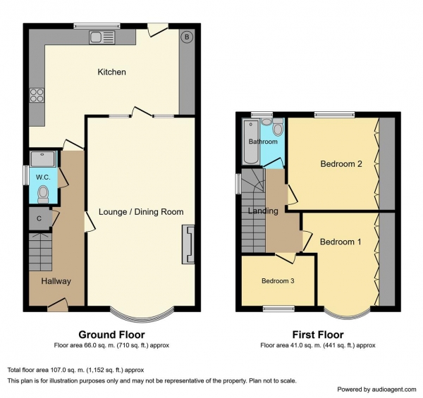 Floor Plan Image for 3 Bedroom Semi-Detached House for Sale in St. Pauls Road, Foleshill, Coventry