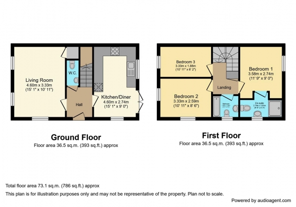 Floor Plan Image for 3 Bedroom Semi-Detached House for Sale in Lila Avenue, Binley, Coventry