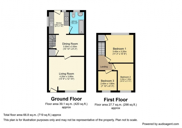 Floor Plan Image for 3 Bedroom Semi-Detached House for Sale in St. James Lane, Willenhall, Coventry