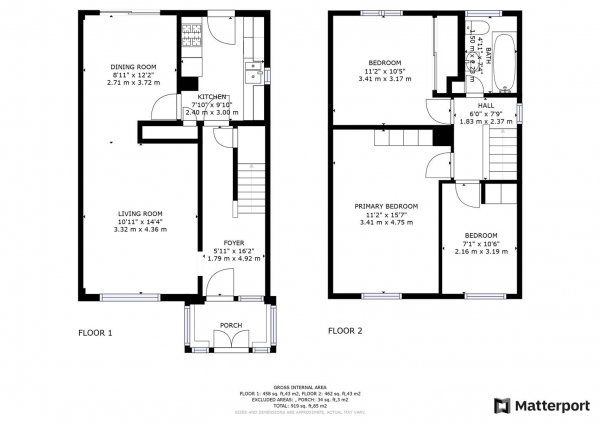 Floor Plan Image for 3 Bedroom Semi-Detached House for Sale in Barnfield Avenue, Allesley Village, Coventry