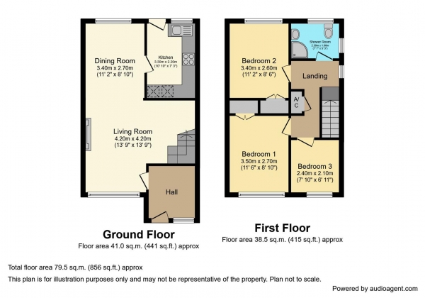 Floor Plan Image for 3 Bedroom Semi-Detached House for Sale in Sturminster Close, Walsgrave, Coventry