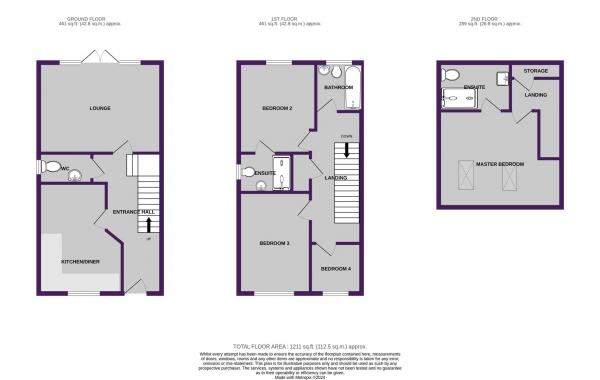 Floor Plan Image for 4 Bedroom Property for Sale in Carmody Close, Manchester