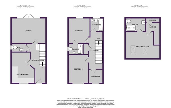 Floor Plan Image for 4 Bedroom Property for Sale in Carmody Close, Manchester