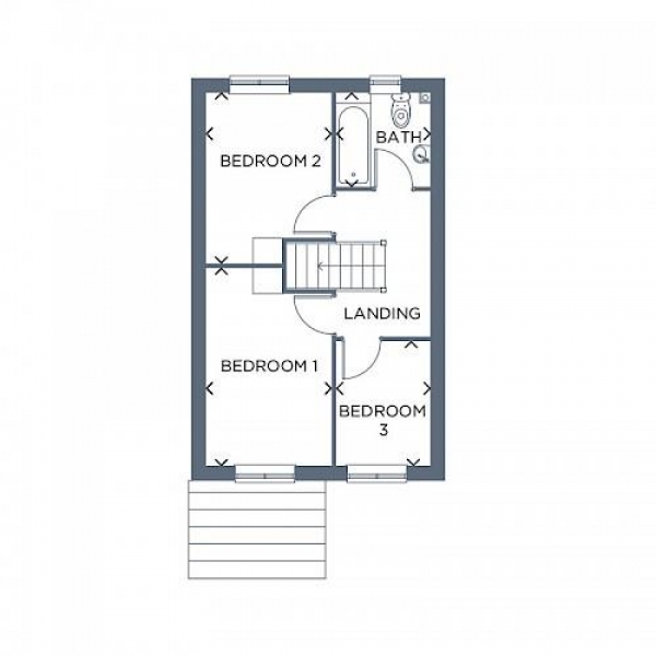 Floor Plan Image for 3 Bedroom Detached House to Rent in Spring Mill, Rochdale, OL12